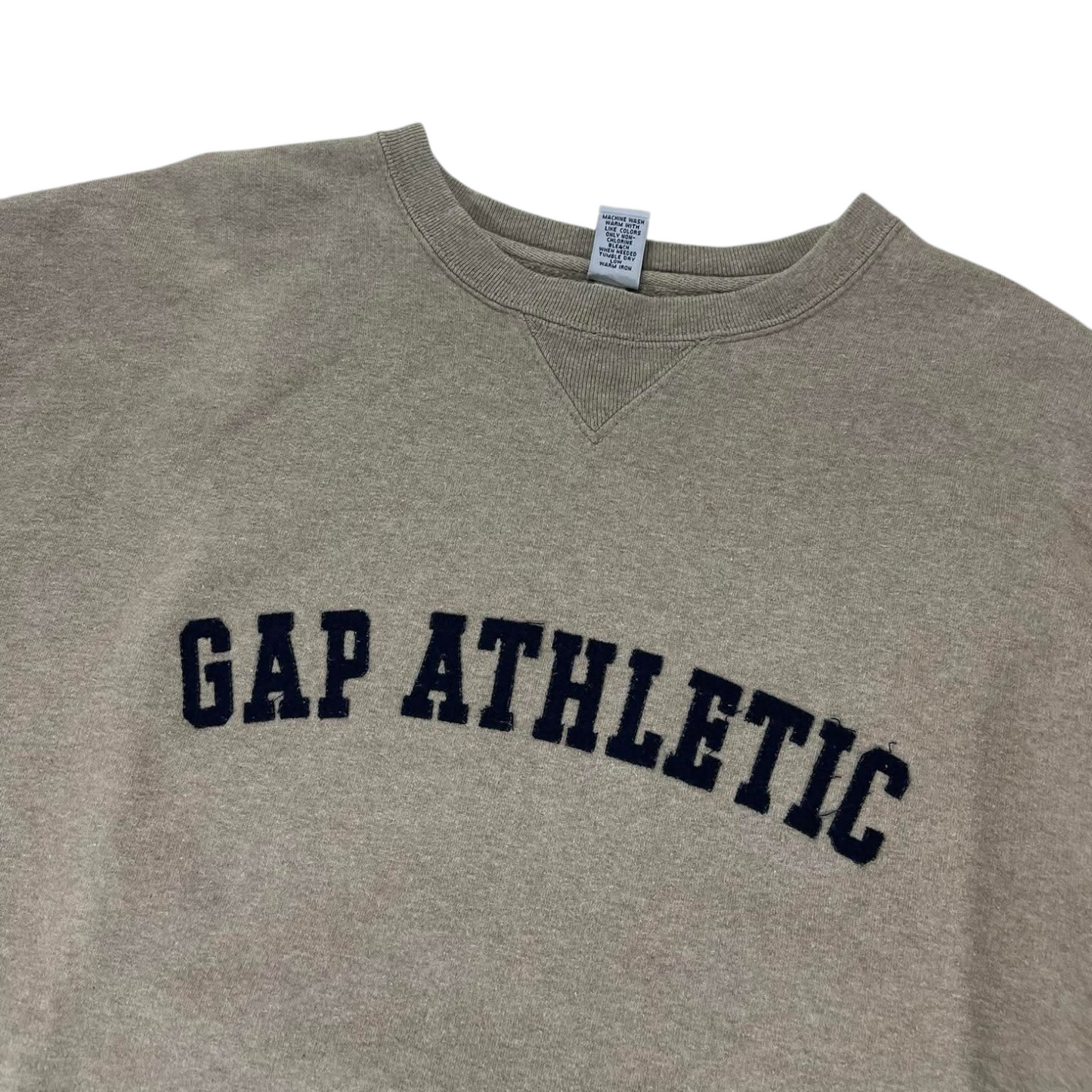 VINTAGE GAP ATHLETIC GREY SWEATSHIRT (L)