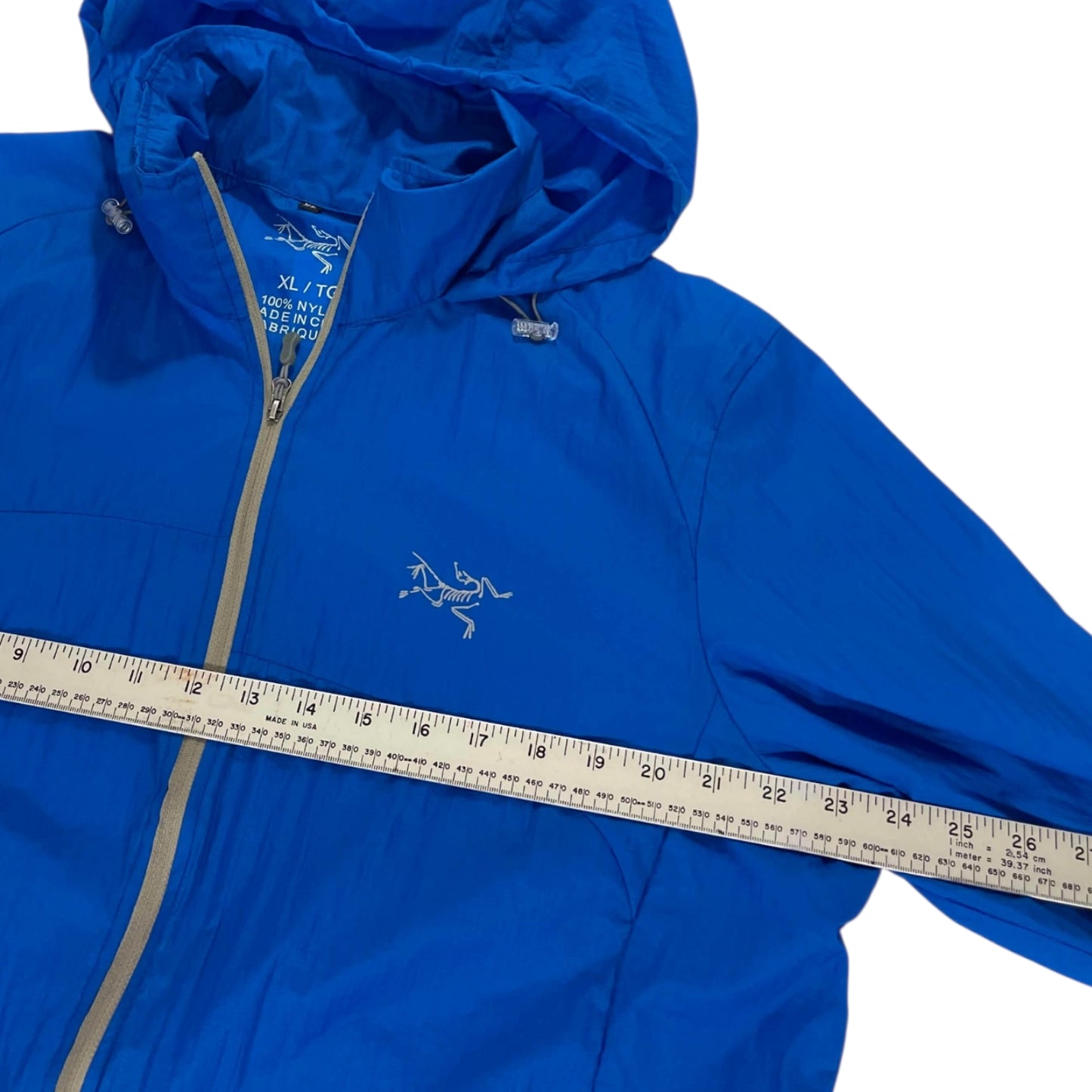 BL ARC'TERYX BLUE NYLON WINDBREAKER (XL)