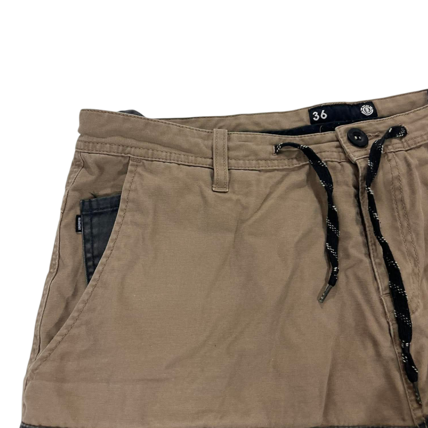 ELEMENT BROWN CARGO SHORTS (36)
