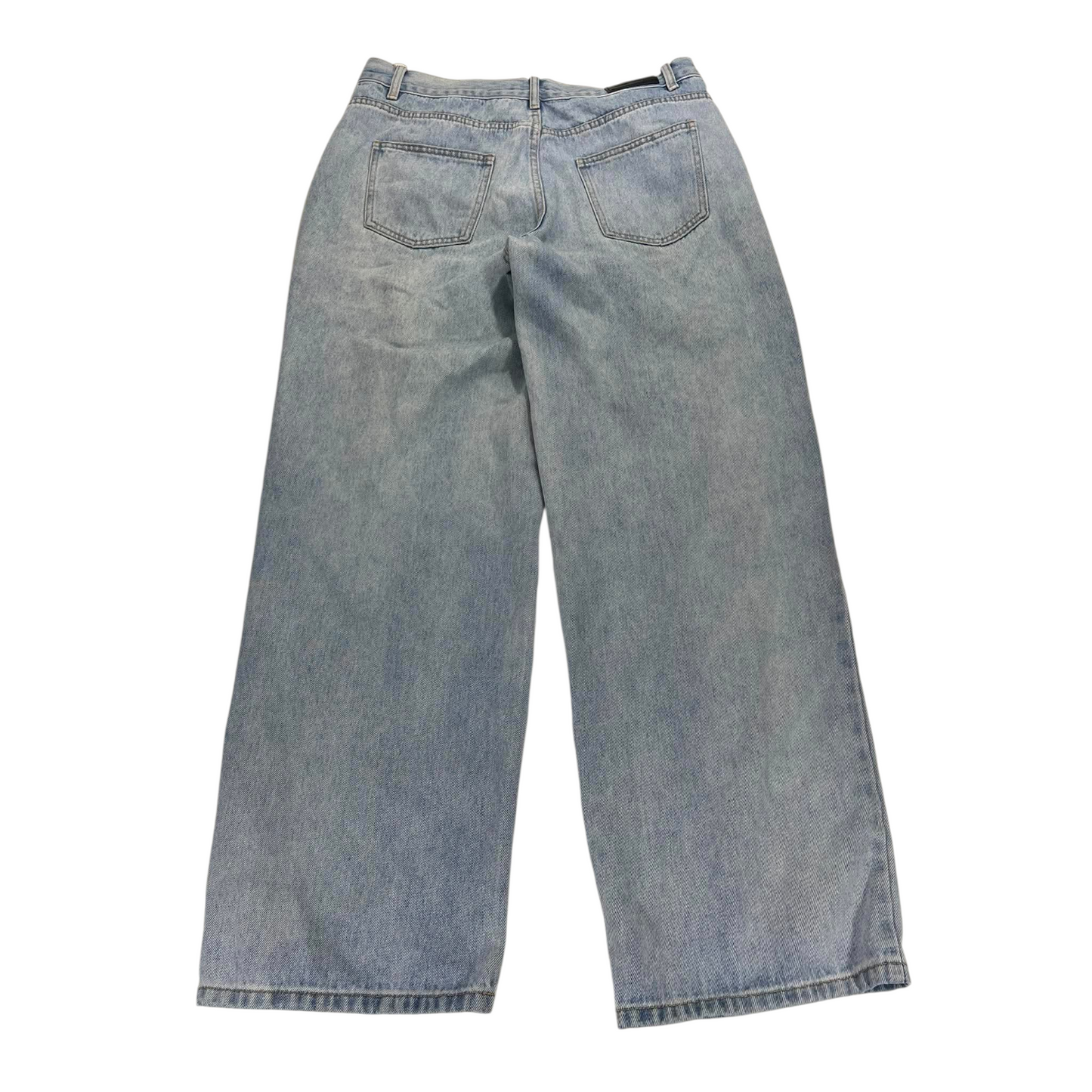 GLASSONS WIDE LEG BLUE DENIM JEANS (14)