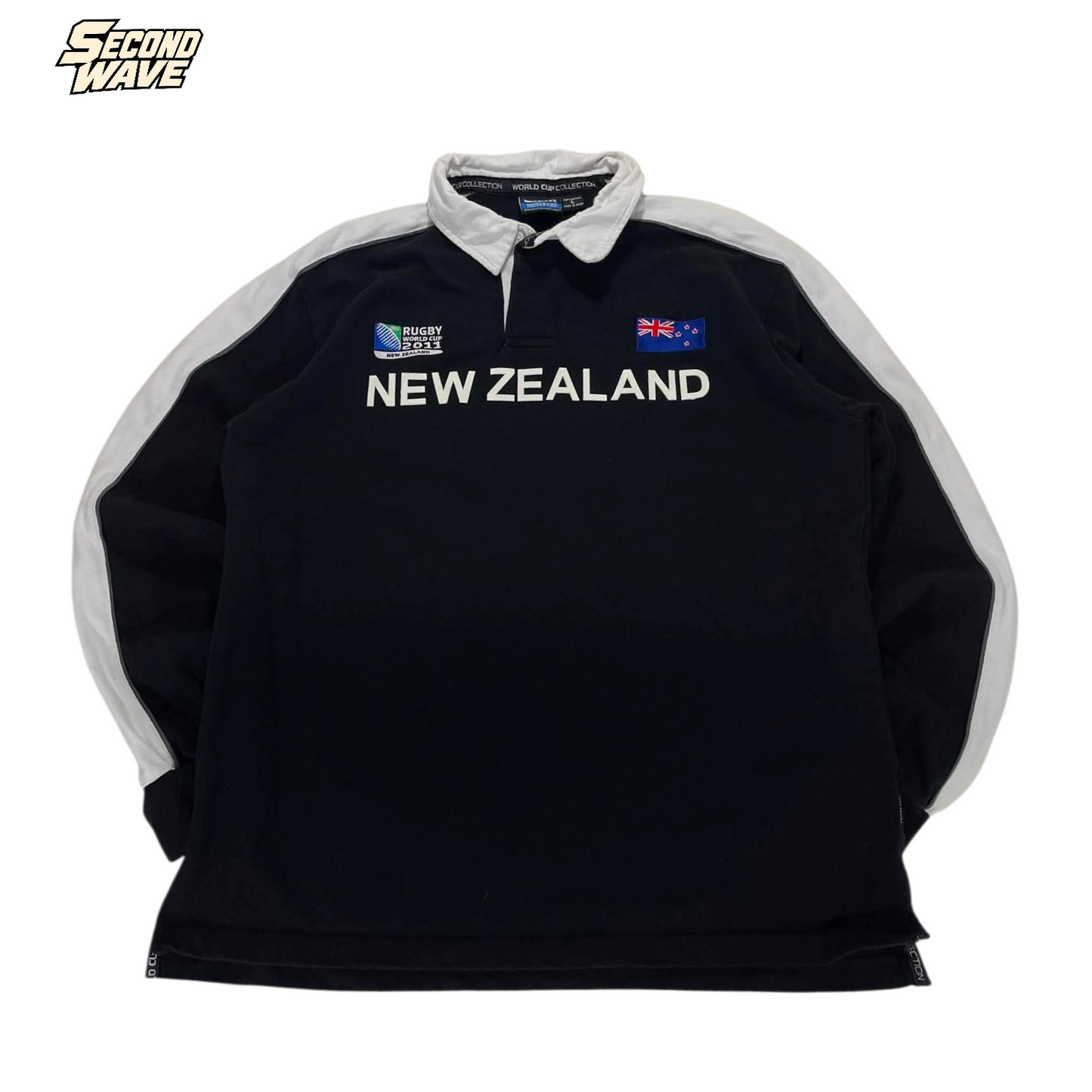 NEW ZEALAND RUGNY WORLD RUGBY SHIRT (L)