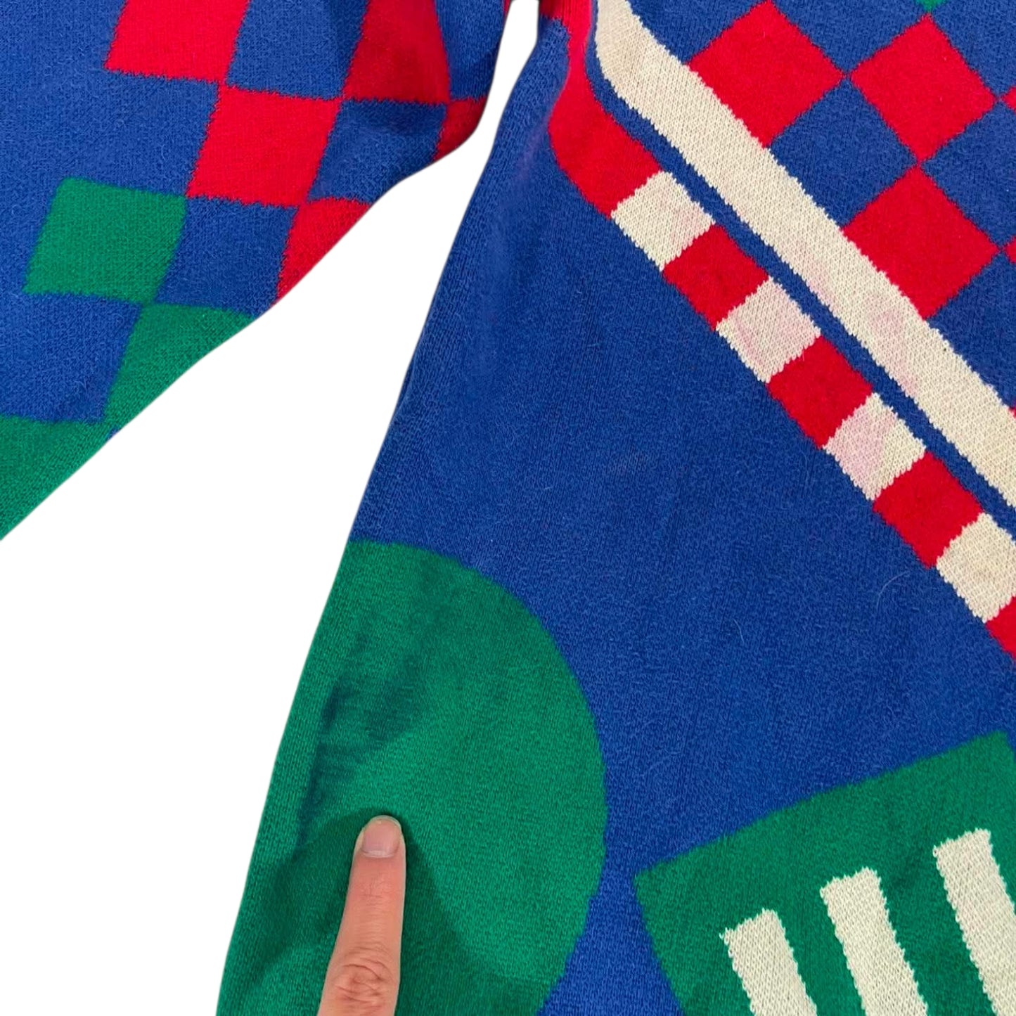 DANGERFIELD MULTICOLOURED KNITTED JUMPER (M)