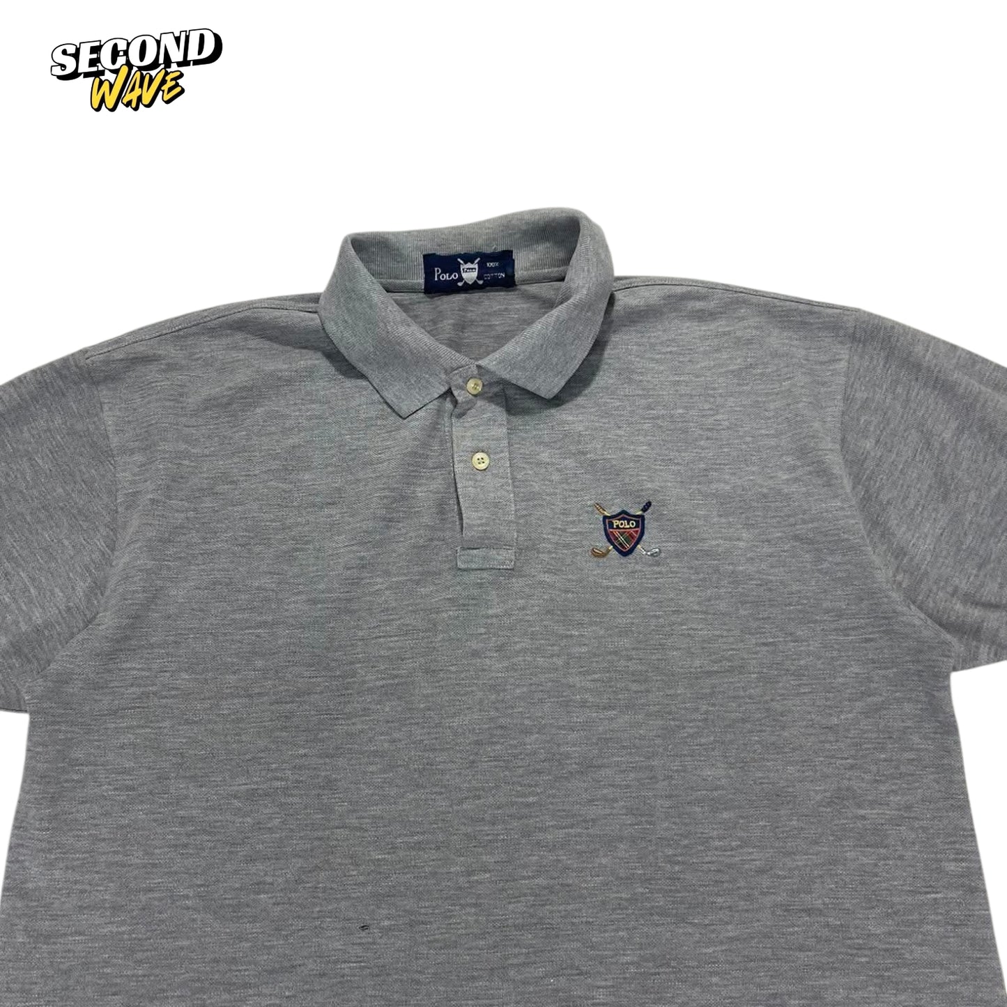 POLO GREY POLO SHIRT (L)