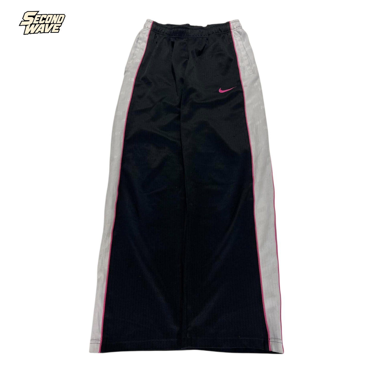 NIKE BLACK / PINK TRACK PANTS⁶ (S - M)