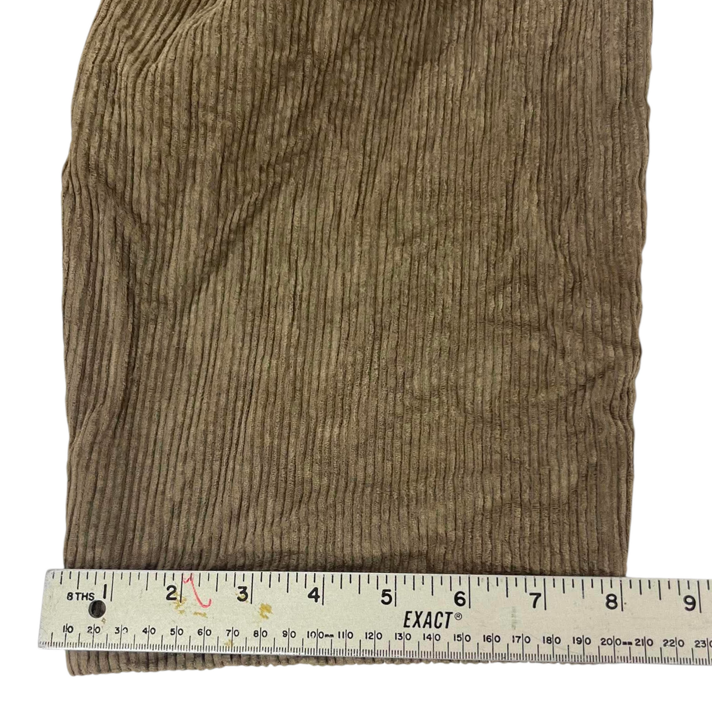 VINTAGE THRILLS BROWN CORDUROY STRAIGHT LEG TROUSERS (38)
