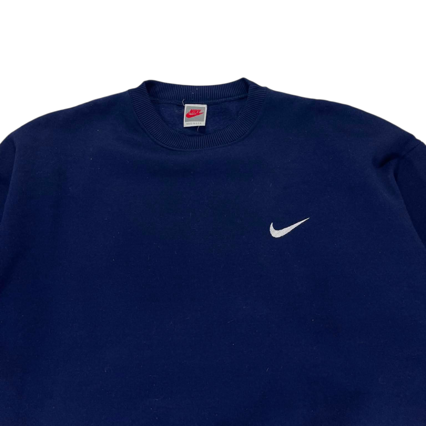 VINTAGE NIKE NAVY BLUE CREWNECK SWEATSHIRT (M)