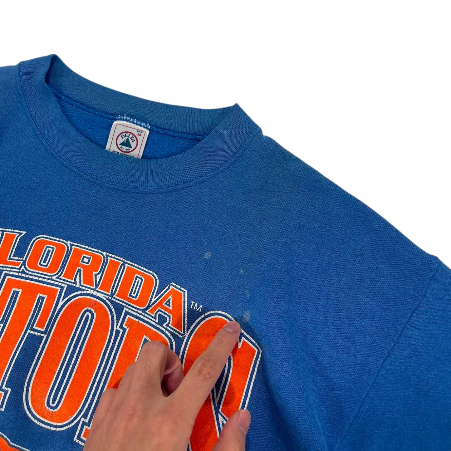 90s FLORIDA GATORS BLUE CREWNECK SWEATSHIRT (M)