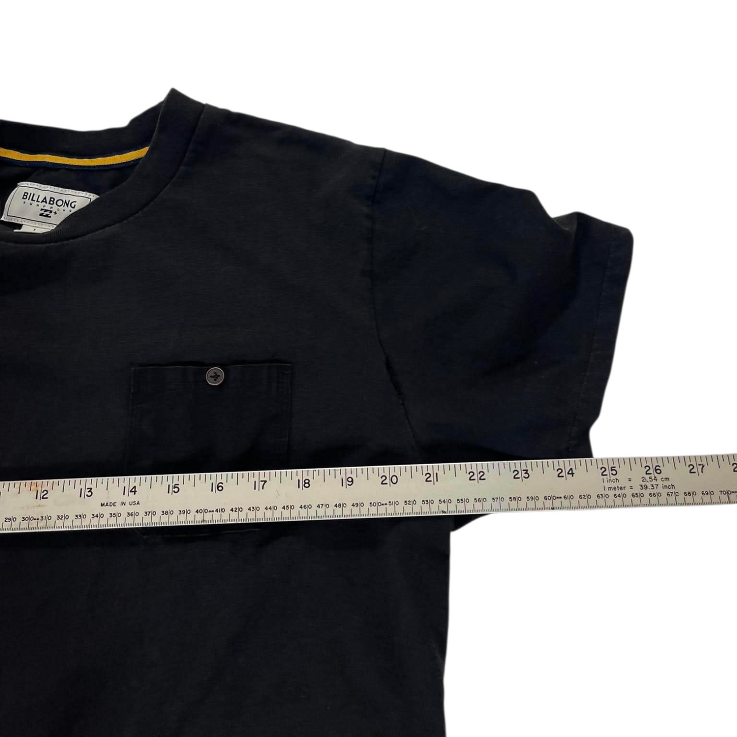 BILLABONG BLACK COTTON T-SHIRT (L)