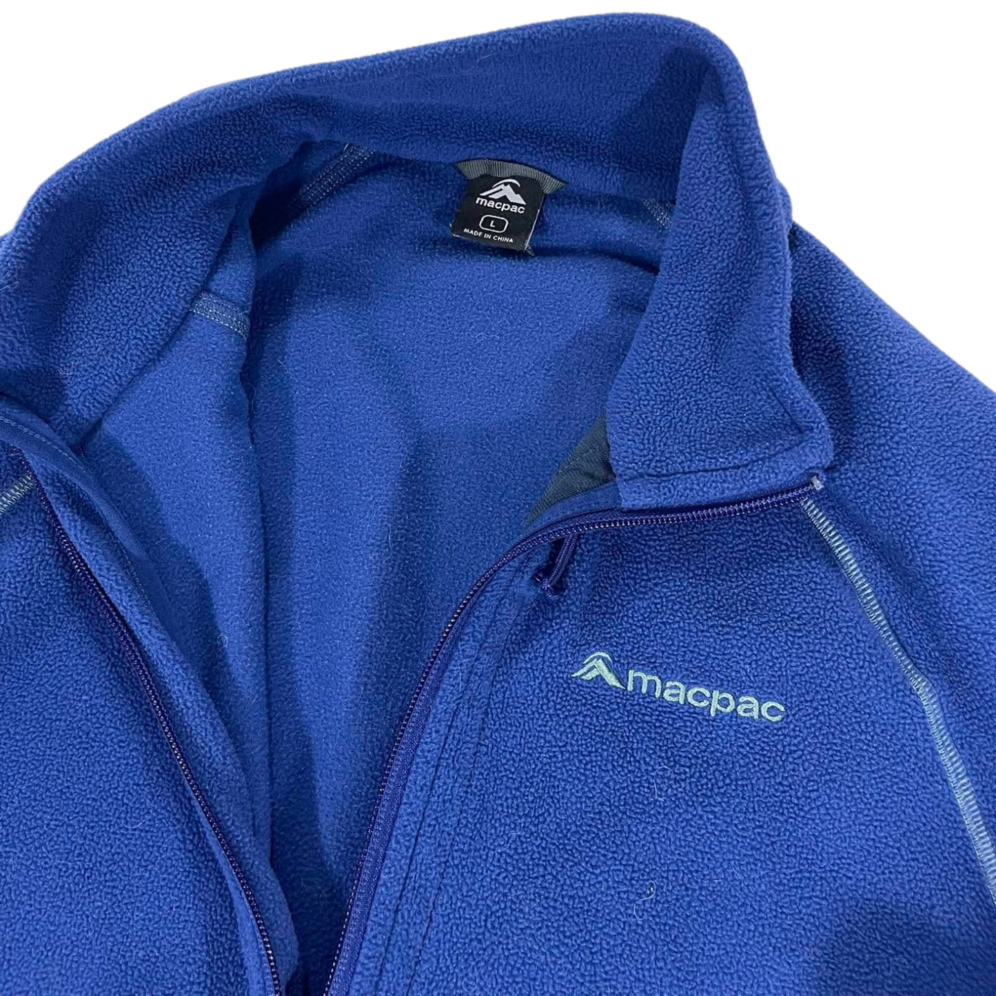 MACPAC BLUE FLEECE QUARTER ZIP SWEATSHIRT (L)