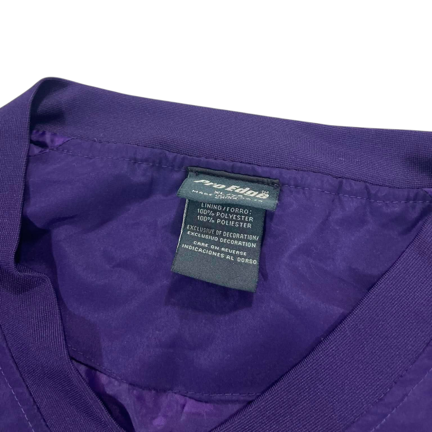 VINTAGE KANSAS STATE WILDCATS PURPLE PULLOVER WINDBREAKER JACKET (L)