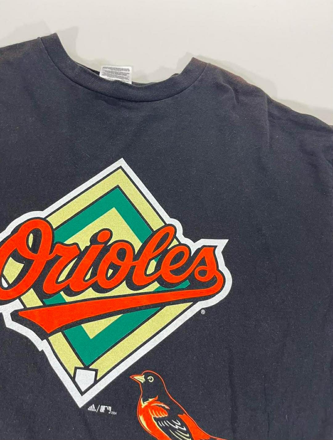VINTAGE ADIDAS BLACK BALTIMORE ORIOLES T-SHIRT (L)