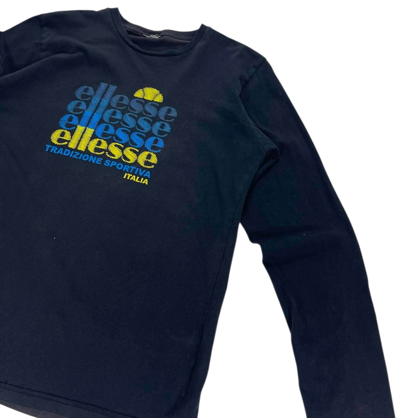 VINTAGE ELLESSE NAVY LONG SLEEVE (M)
