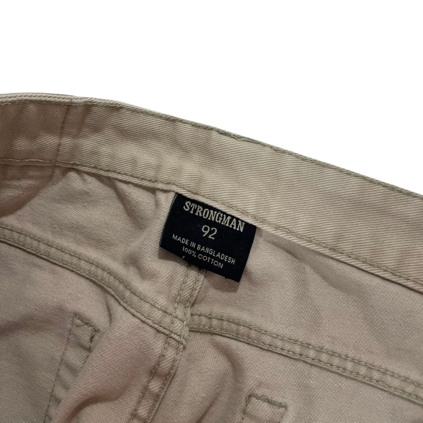 STRONGMAN TAN WIDE LEG TROUSETS (34)