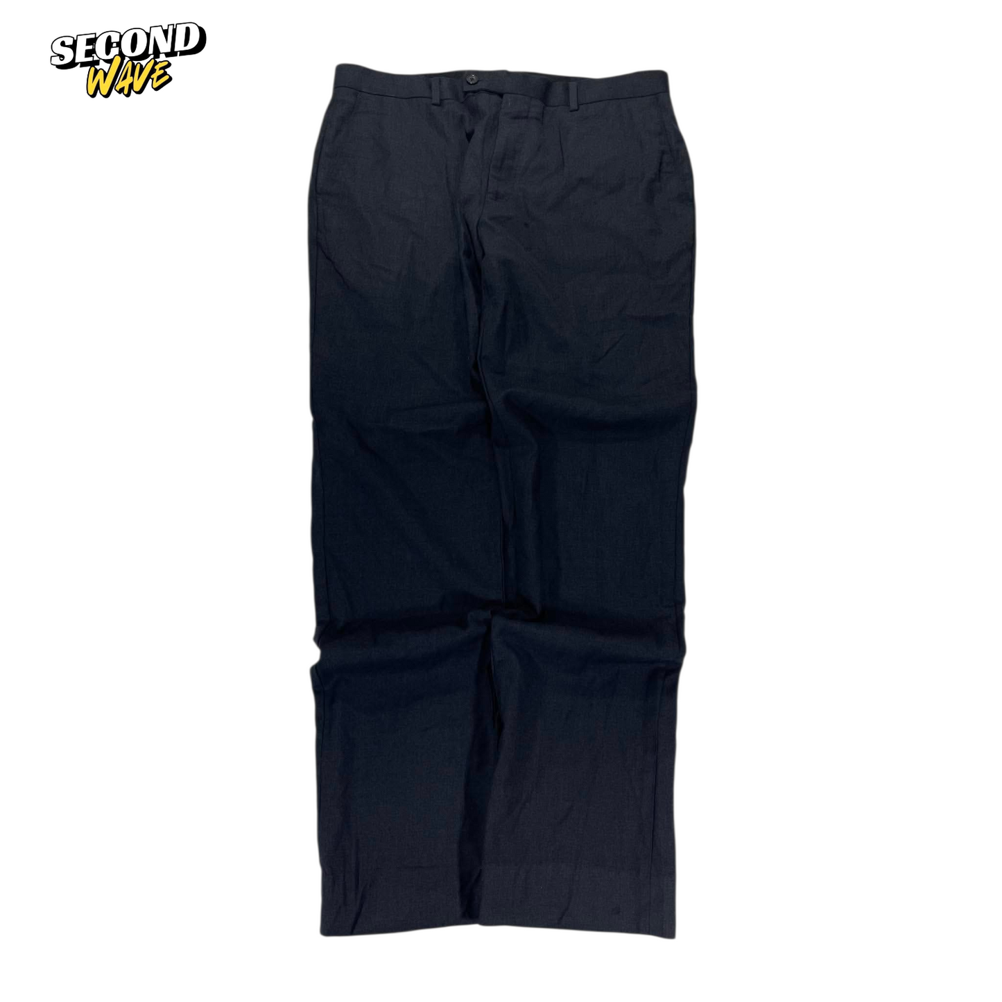BARKERS BLACK TAILORED TROUSERS (32)