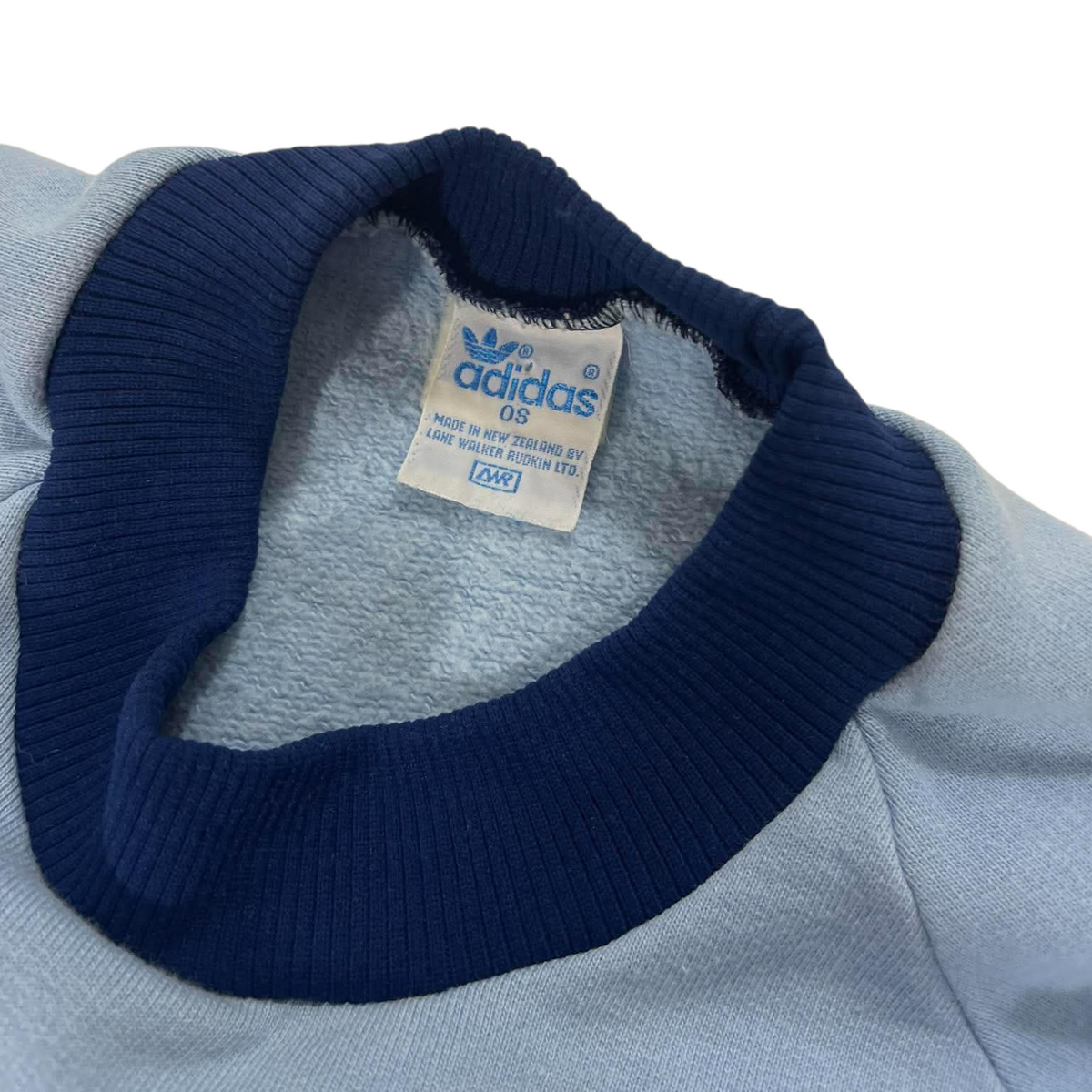 VINTAGE ADIDAS LIGHT BLUE CREWNECK (S)