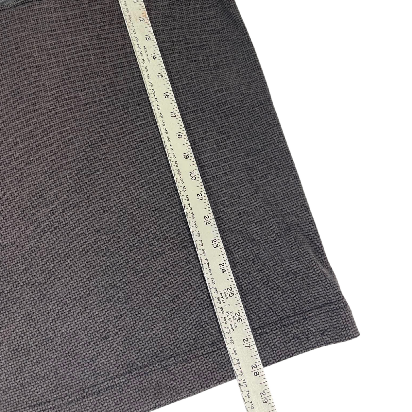 90s CHISEL GREY QUARTER ZIP SWEATSHIRT (L)