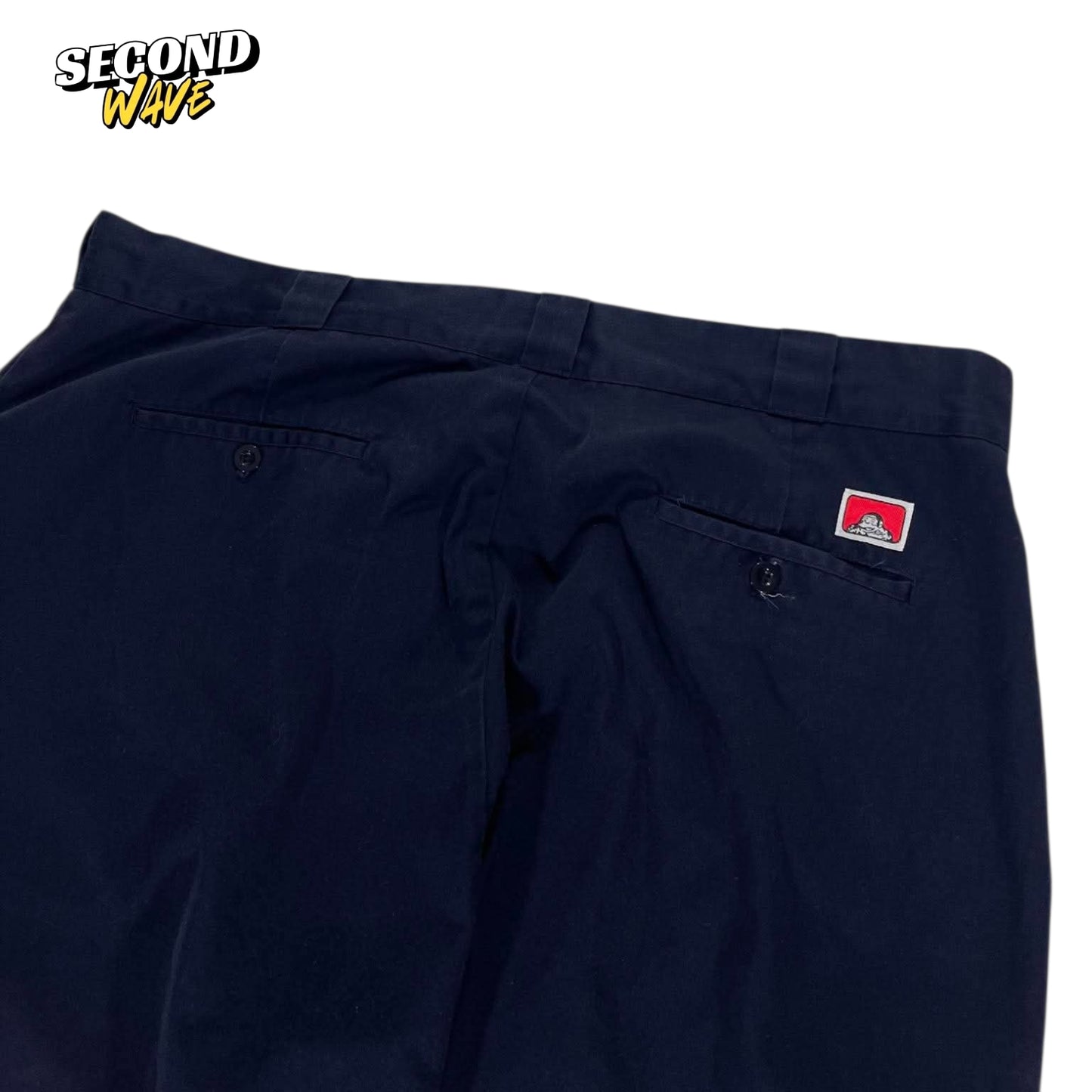 BEN DAVIS NAVY BLUE BAGGY PANTS / LONG SHORTS (42)