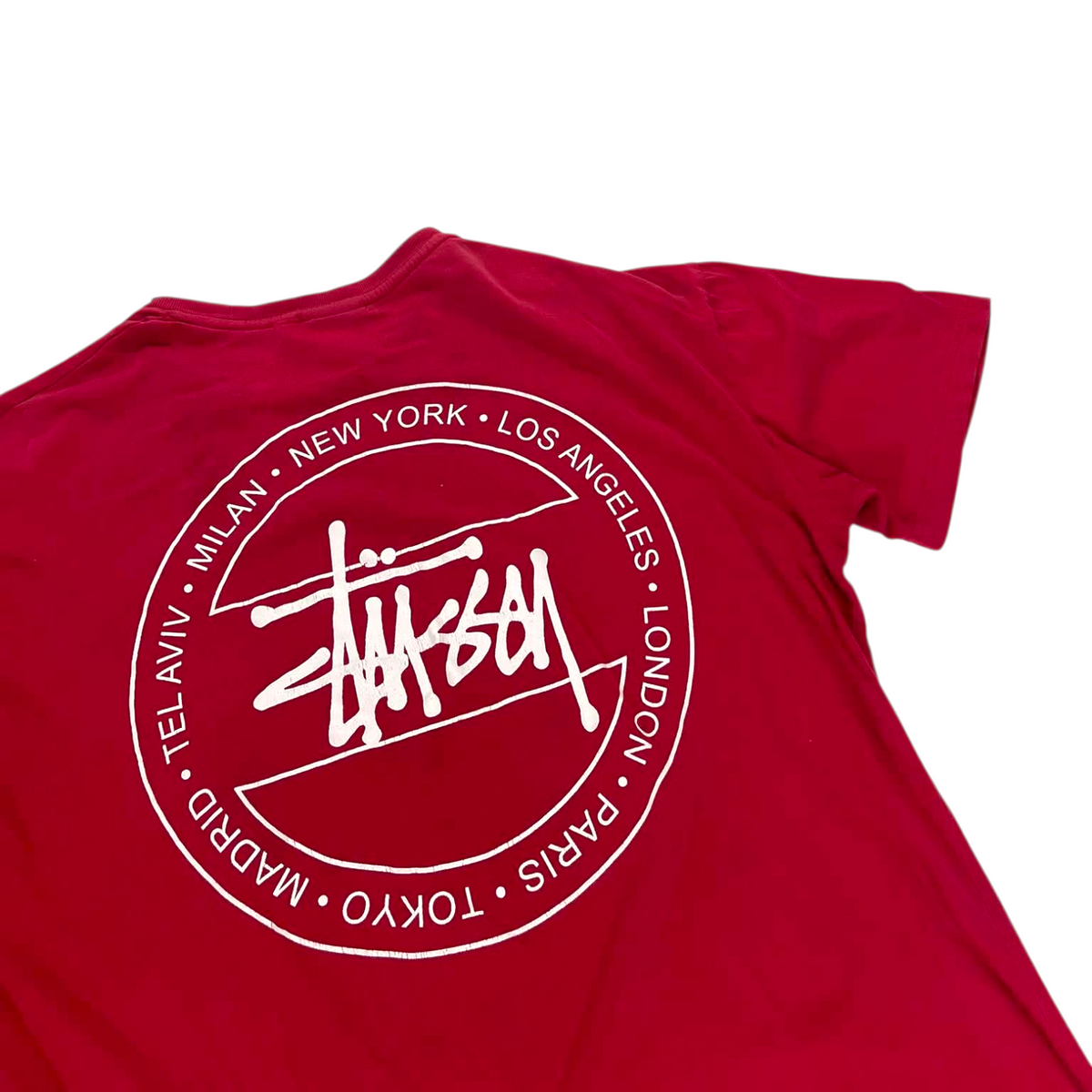STÜSSY RED T-SHIRT (M)