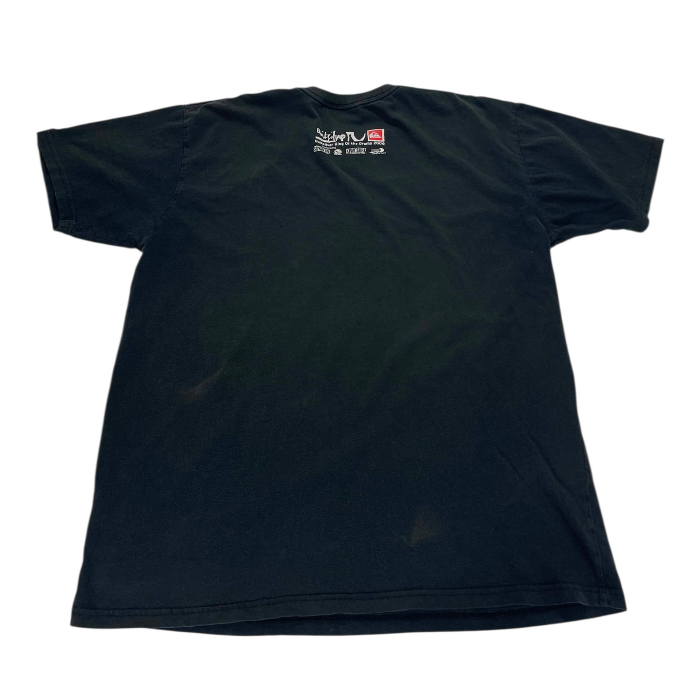 Y2K QUIKSILVER BLACK GRAPHIC TEE (L)