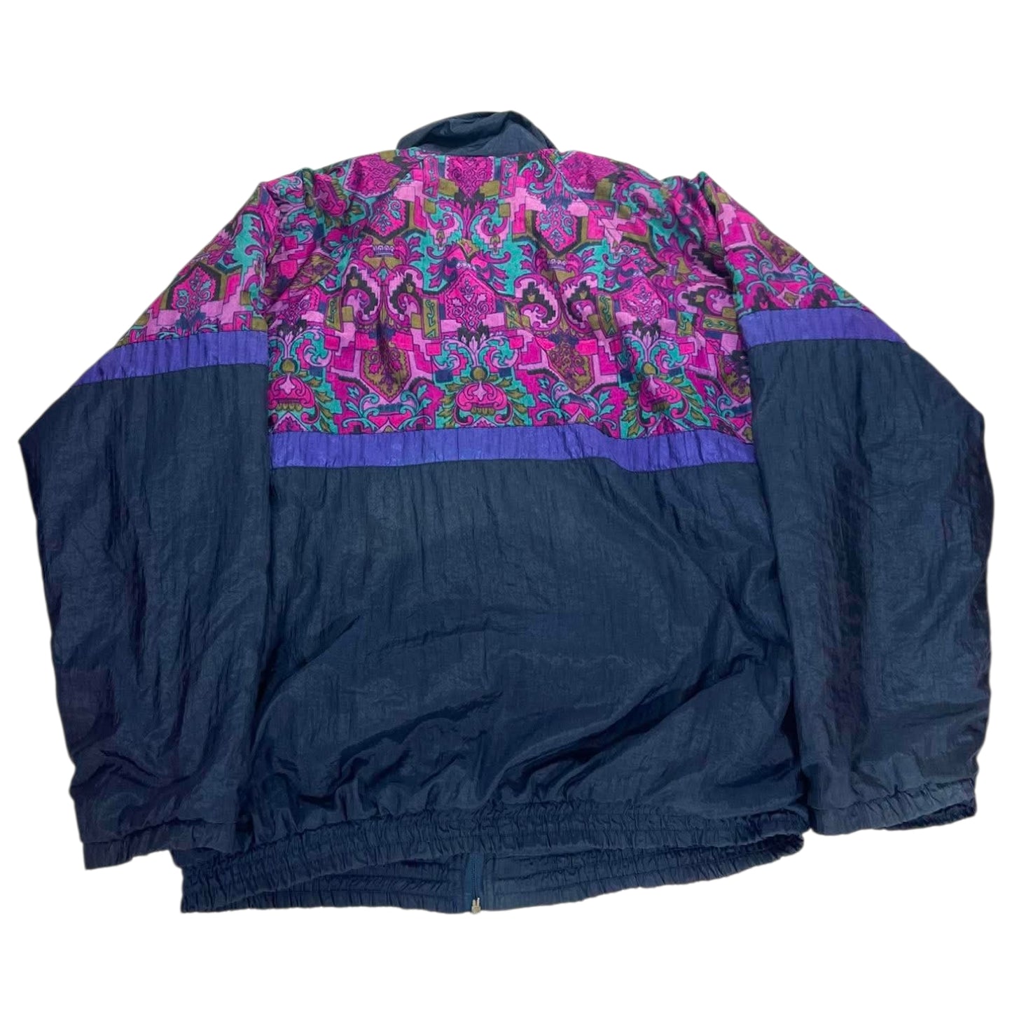 90S GOLD RUSH MULTICOLOURED WINDBREAKER (M-L)