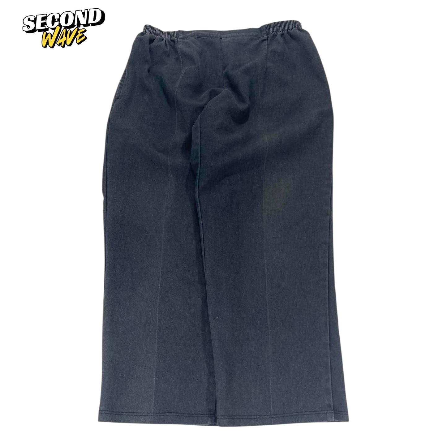 VINTAGE FADED VIBES WIDE LEG TROUSERS (L)