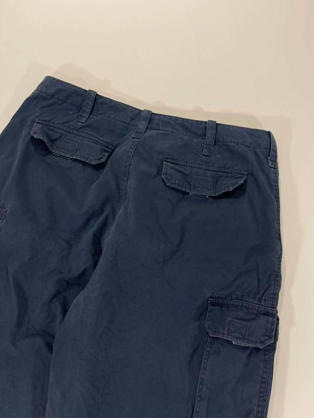 Y2K BARKERS NAVYCARGO SHORTS (32)