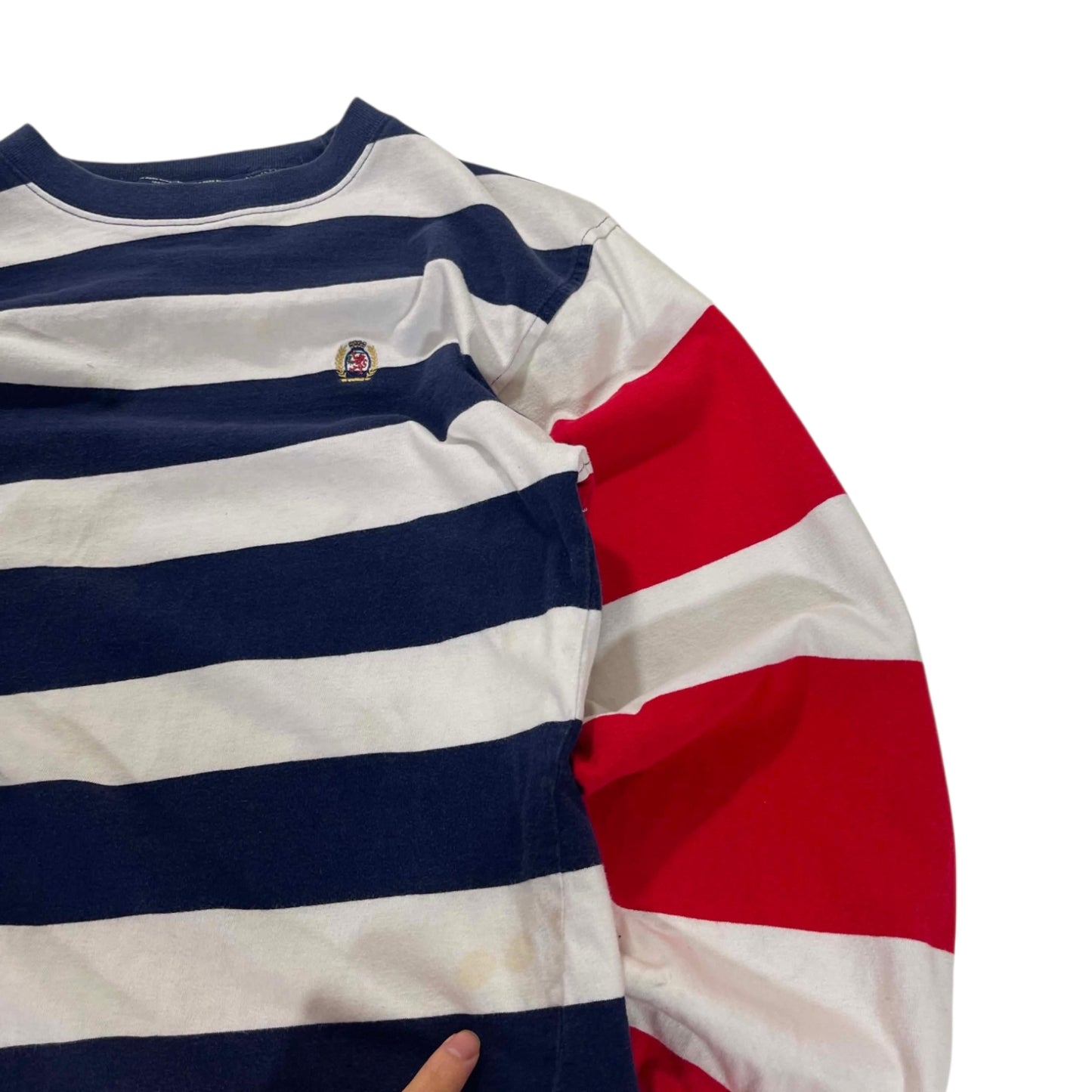 TOMMY HILFIGER STRIPED LONG SLEEVE (M-L)