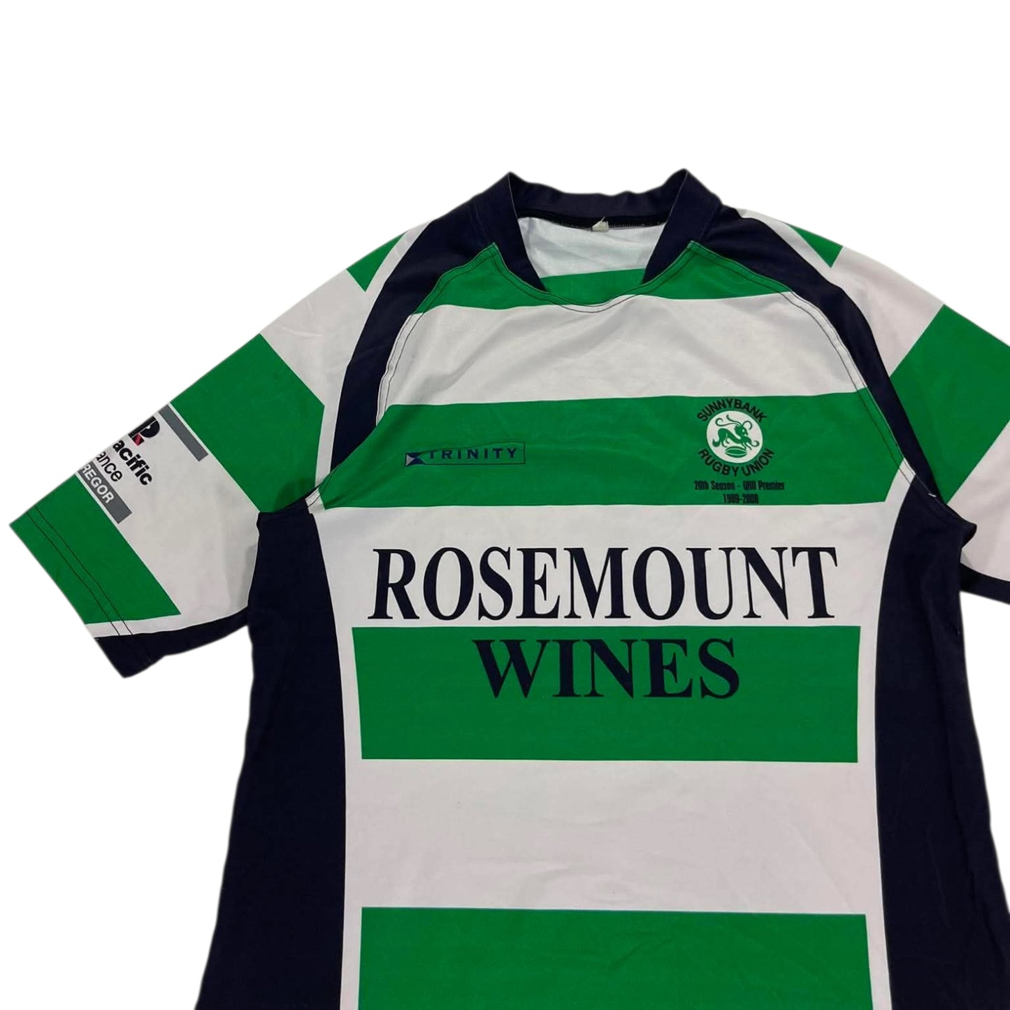 SUNNYBANK RUGBY UNION GREEN & WHITE JERSEY (M)