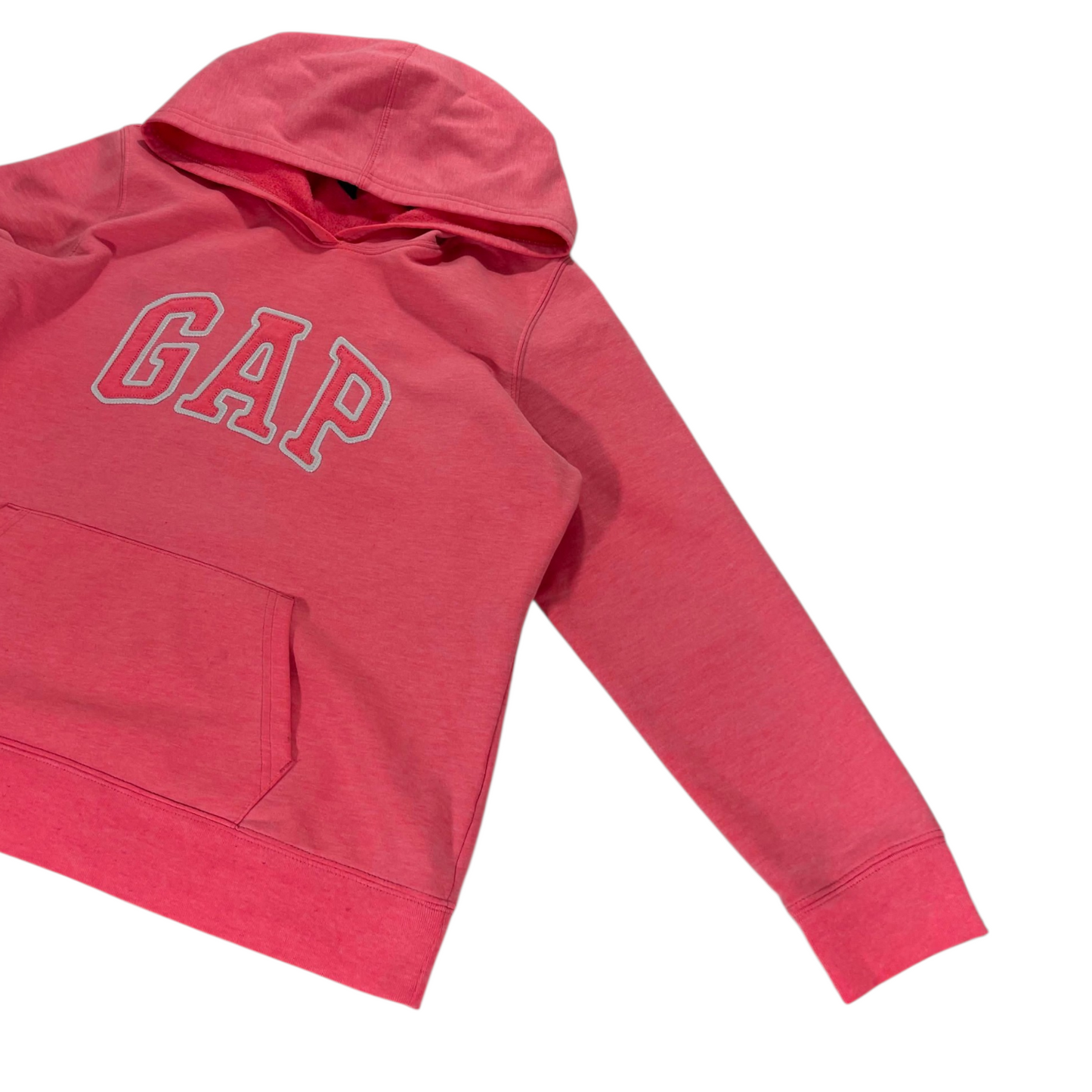 Y2K PINK GAP EMBROIDERED HOODIE (M)
