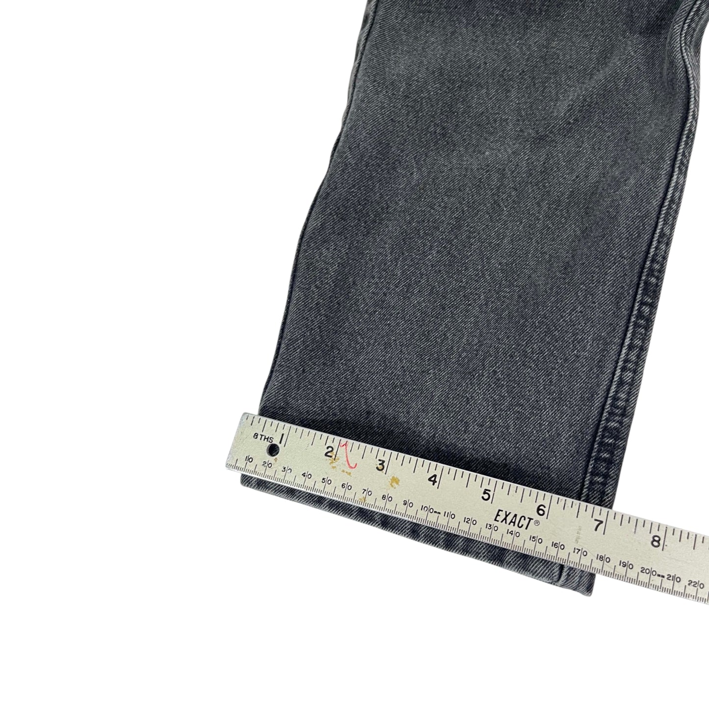 VINTAGE TRASHED STRONGMAN BLACK JEANS (34")