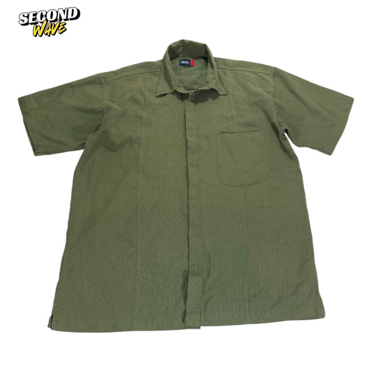 VINTAGE CHISEL OLIVE GREEN SHORT SLEEVE (M)
