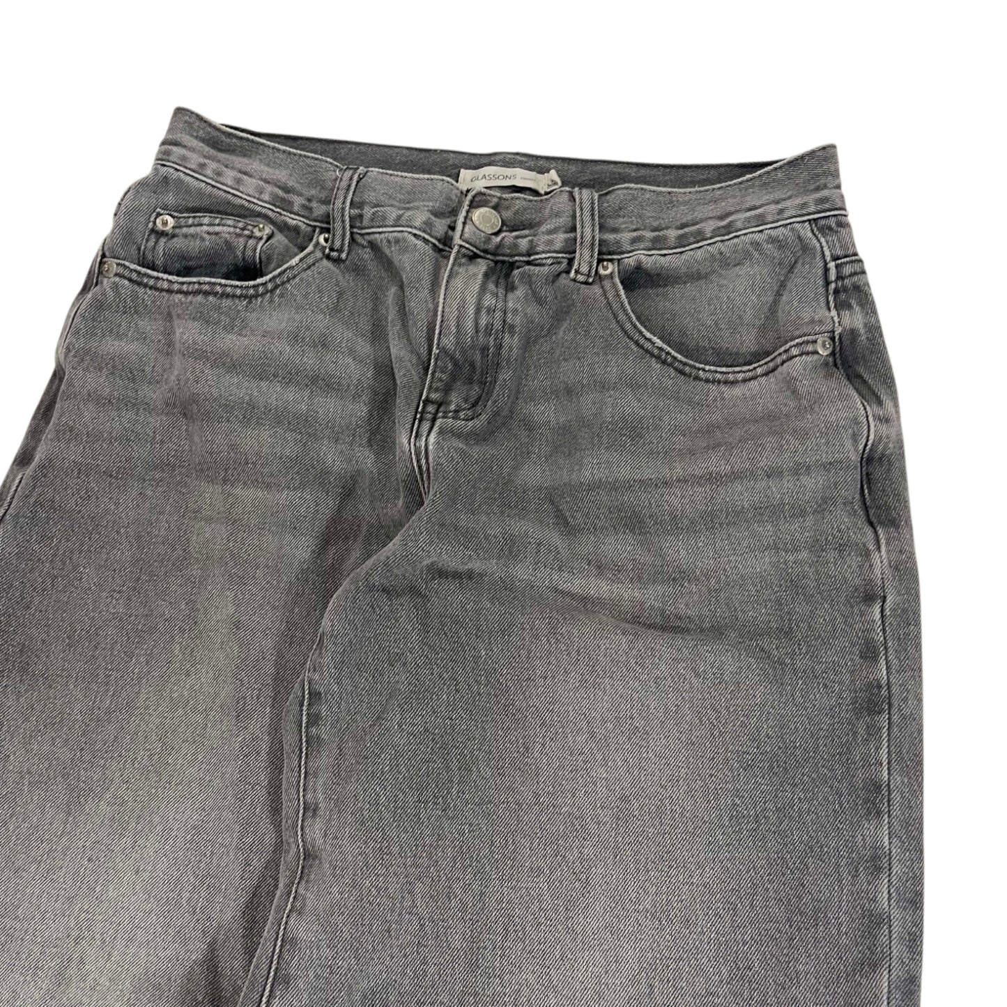 GLASSONS GRAY DENIM WASH BAGGY PANTS (10)