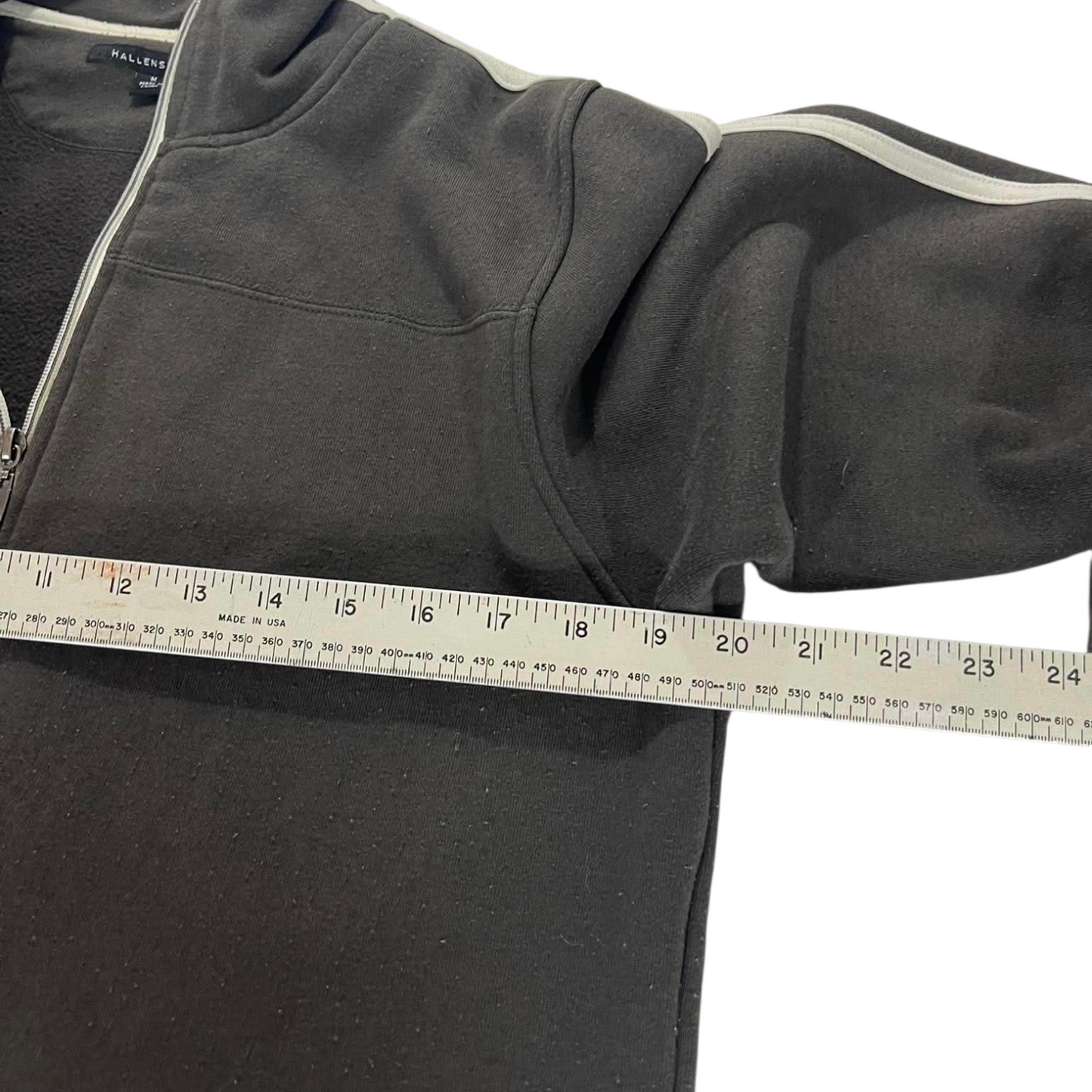 Y2K HALLENSTEINS BLACK ZIP UP JACKET (M)