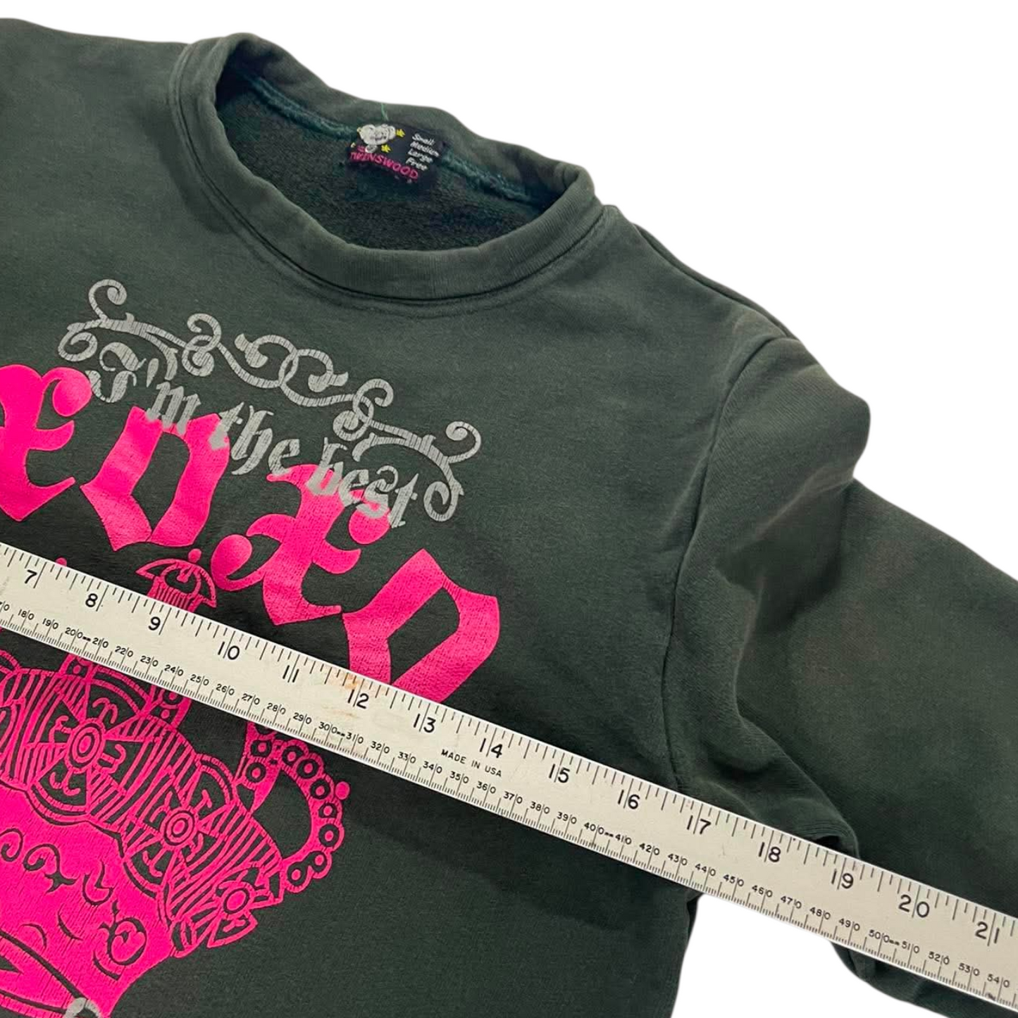 Y2K TWINSWOOD GREEN CREWNECK (S)