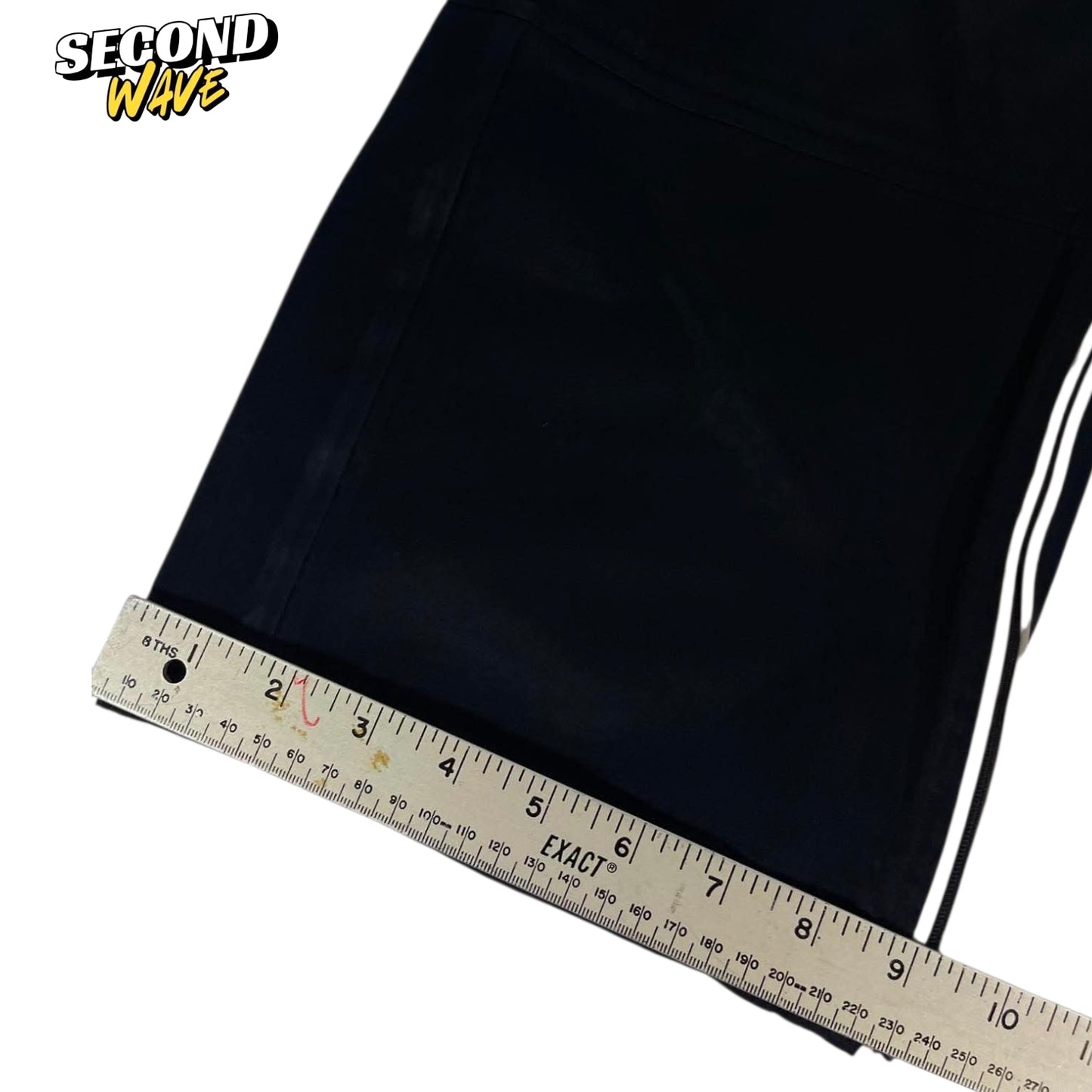 VINTAGE NIKE BLACK BAGGY TRACK PANTS (M)