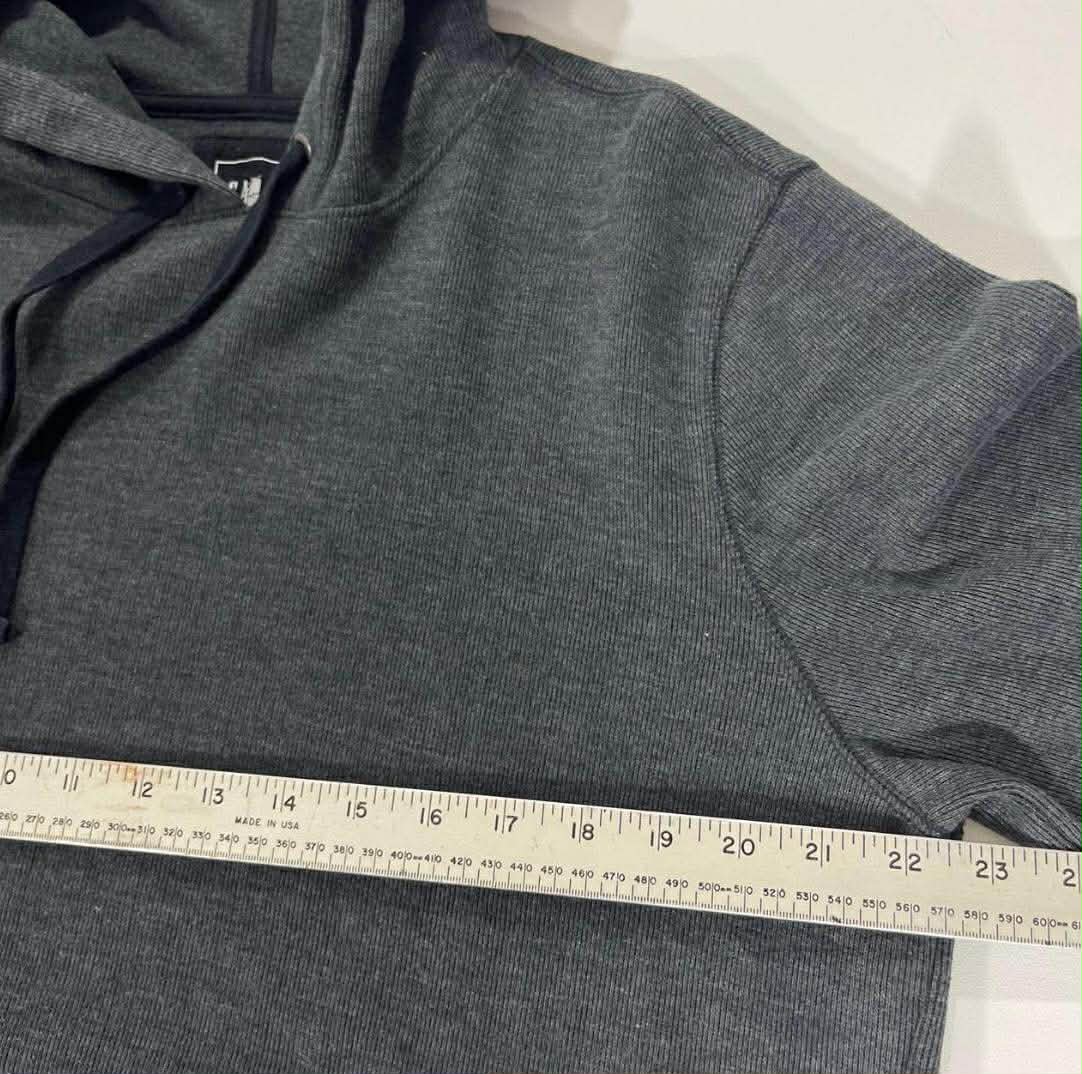 VINTAGE GAP GREY HOODIE WITH DRAWSTRING (L)