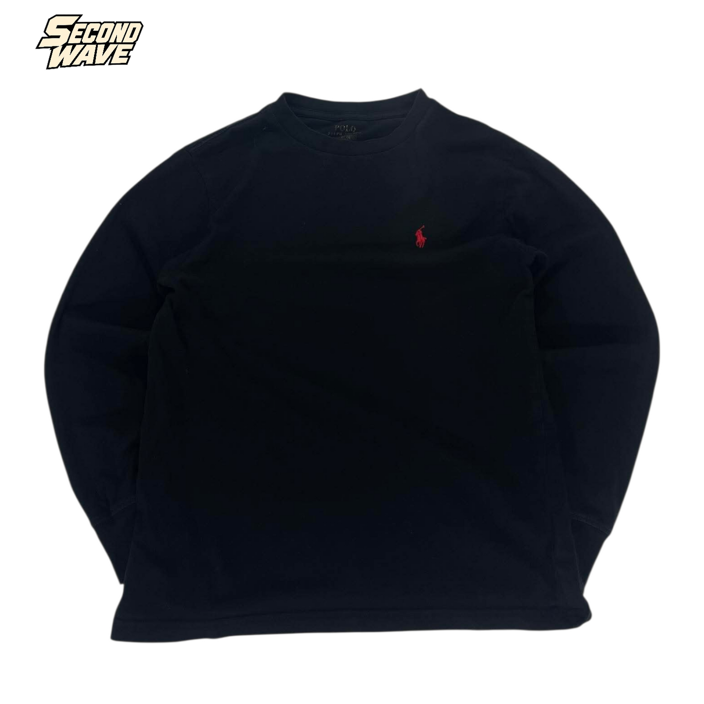 POLO RALPH LAUREN BLACK LONG SLEEVE (XS-S)