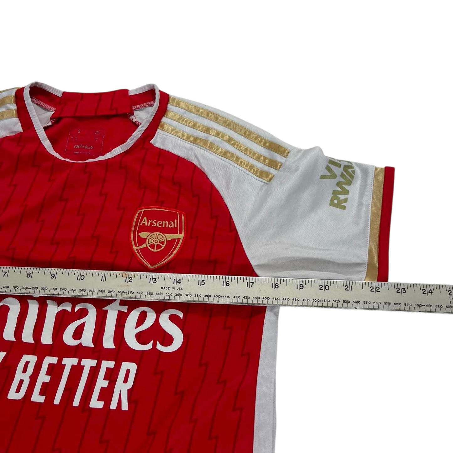 ADIDAS ARSENAL EMIRATES RED SHIRT (S-M)