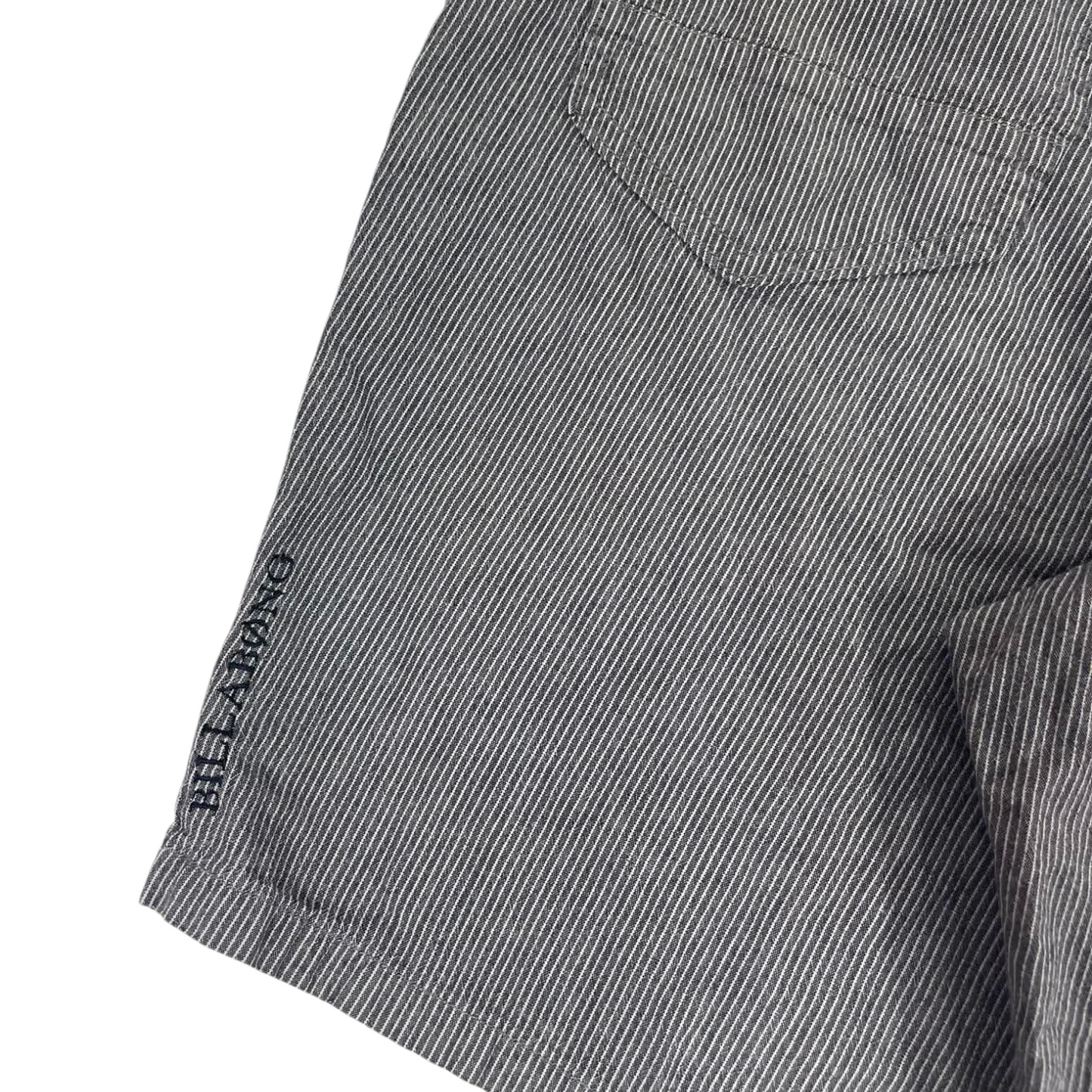 VINTAGE BILLABONG GREY STRIPED SHORTS (40)