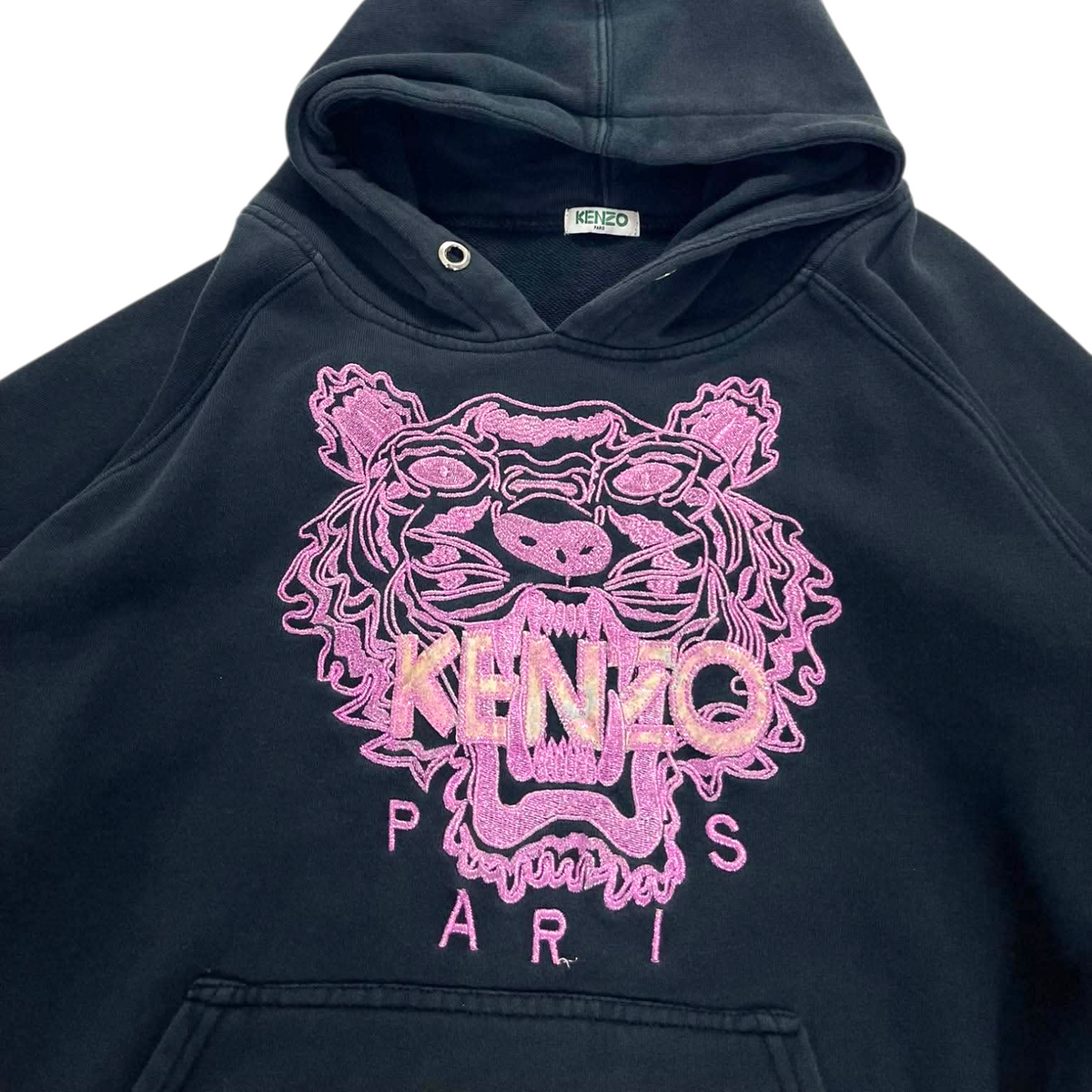 KENZO PARIS BLACK HOODIE (XS)
