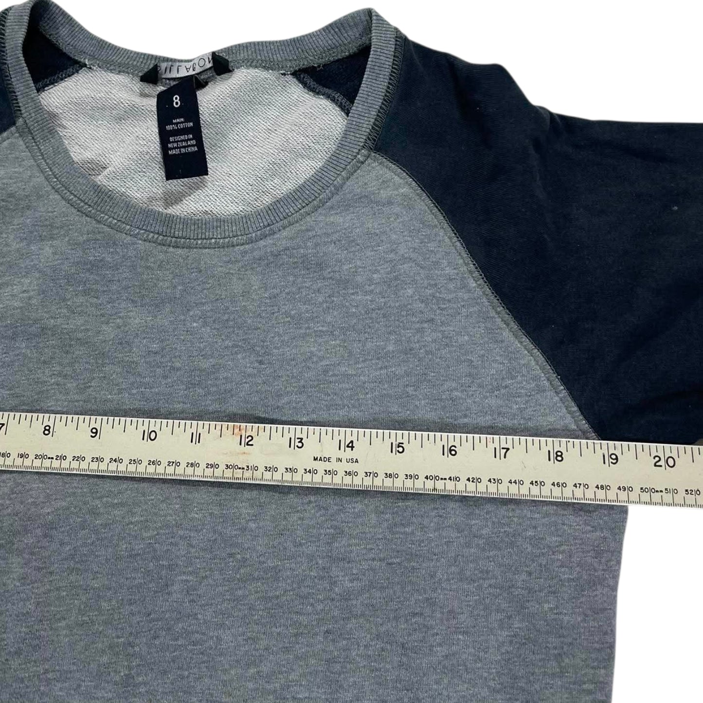 BILLABONG GREY LONG SLEEVE TOP (L)