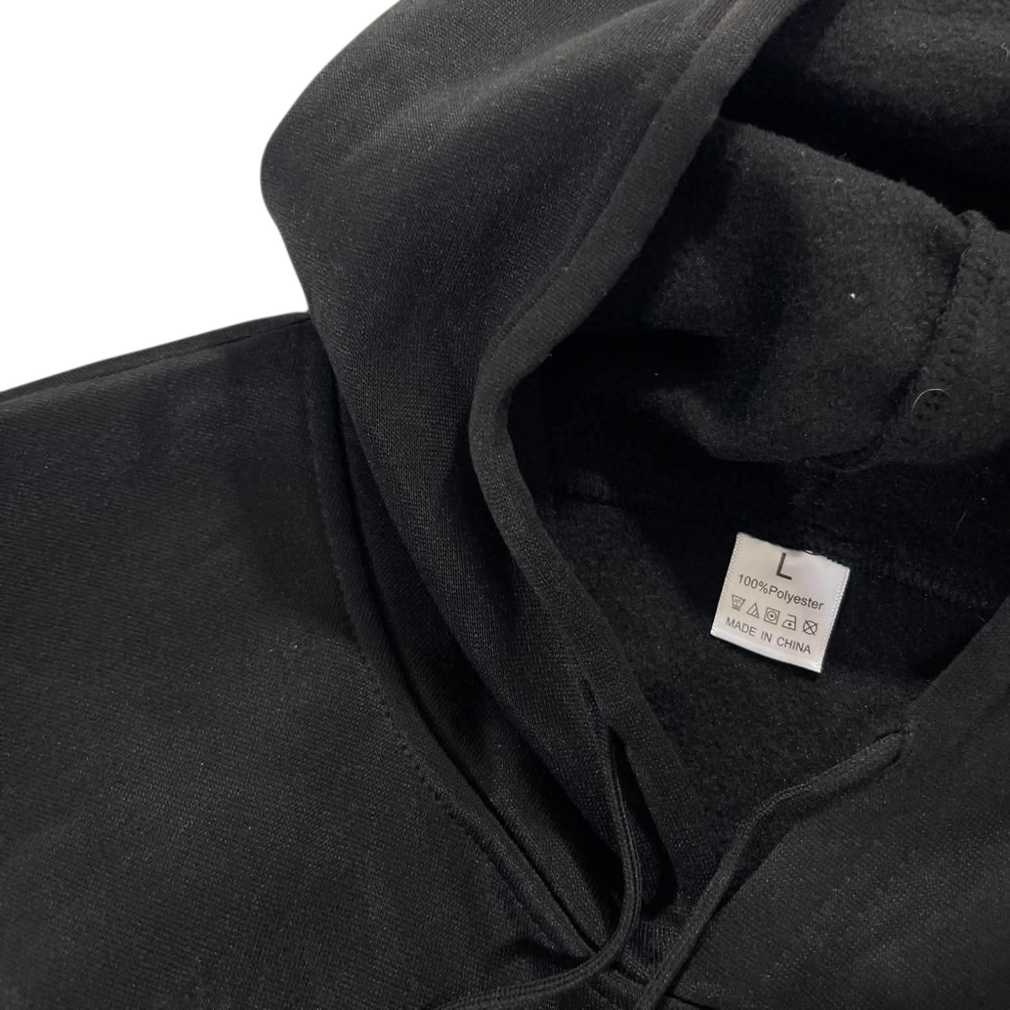 BLACK MUSTANG GRAPHIC HOODIE (L)