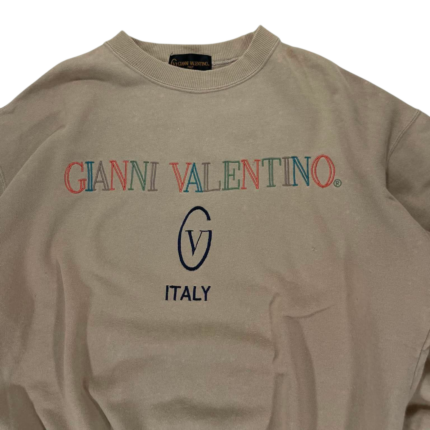 VINTAGE GIANNI VALENTINO BROWN CREWNECK (M)