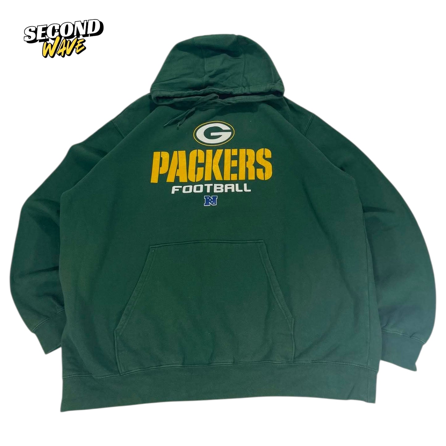 NFL GREEN BAY PACKERS GREEN HOODIE (L-XL)