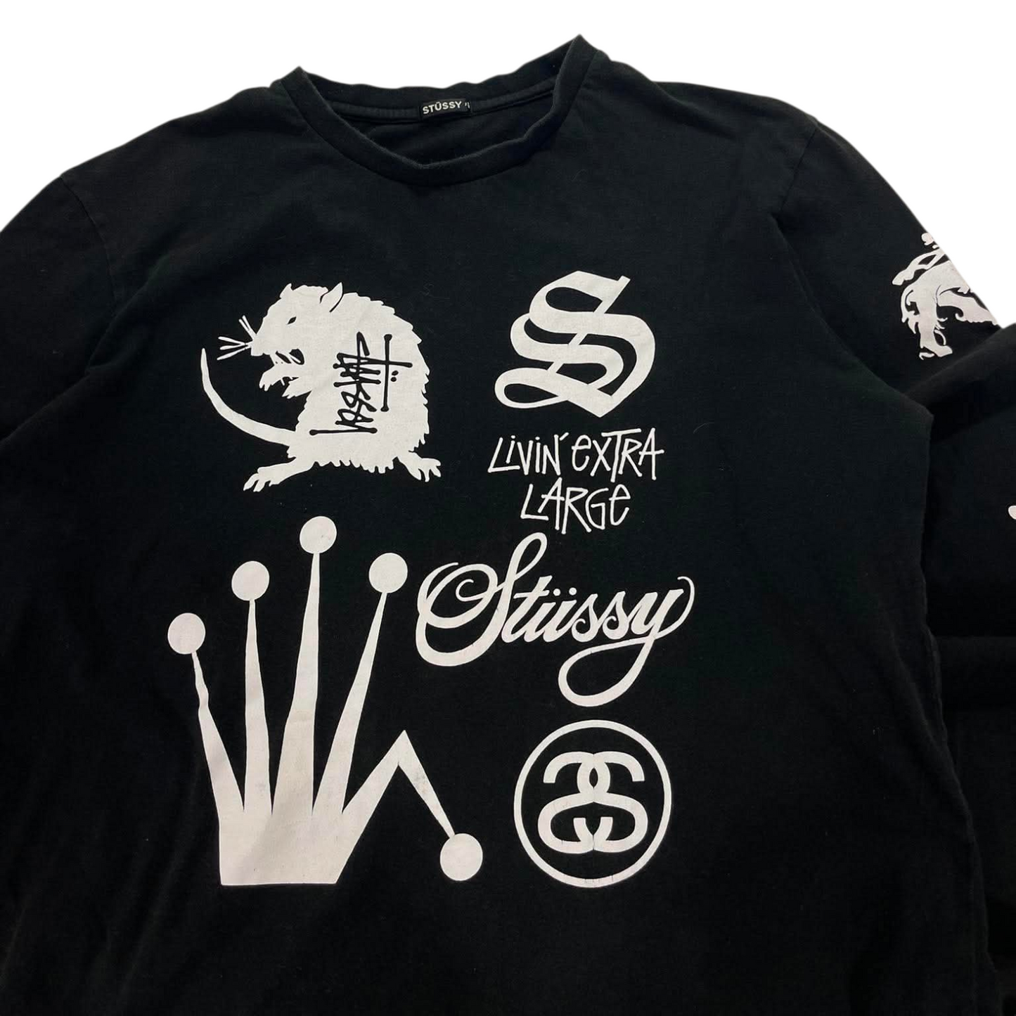 STÜSSY BLACK LONG SLEEVE (XL)