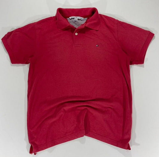 TOMMY HILFIGER RED POLO SHIRT (M)