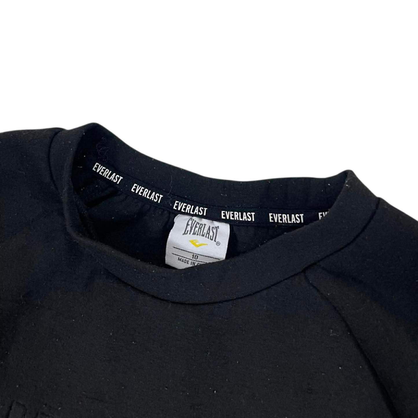 CROPPED STYLE EVERLAST BLACK SWEATER (10 W)