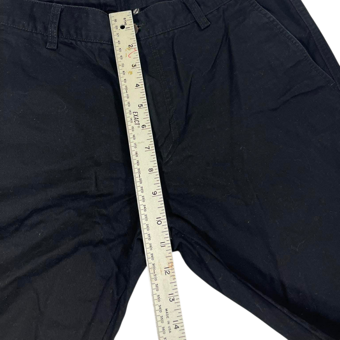 TOMMY HILFIGER BLACK CHINO TROUSERS (34)