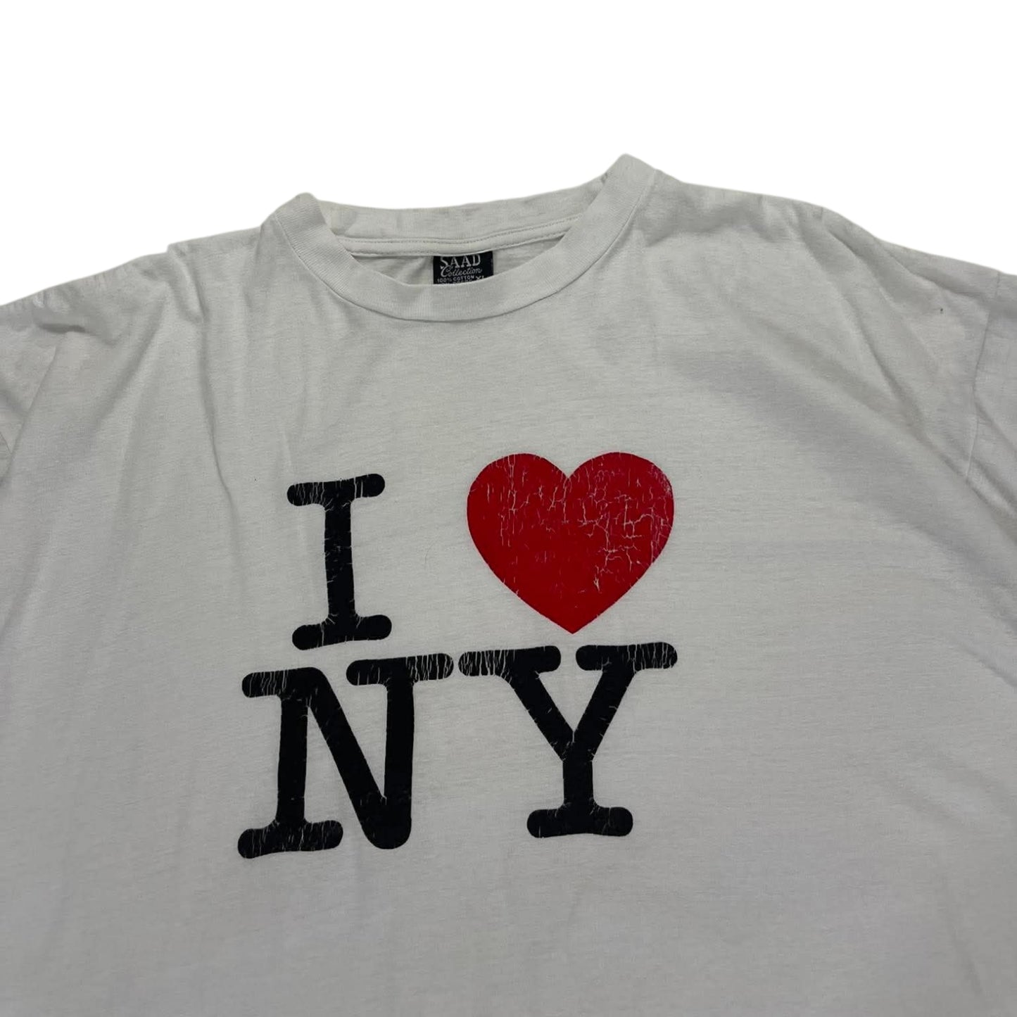 VINTAGE I LOVE NEW YORK WHITE T-SHIRT (L)