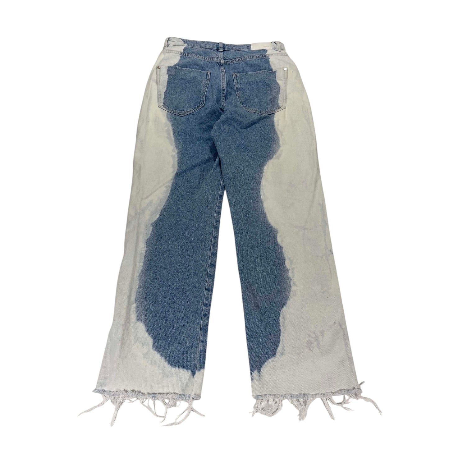 ZARA BLUE & WHITE TIE-DYE DENIM (UK 28)